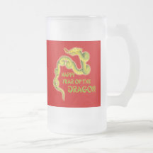 Año serpentino del dragón del arte del dragón tazas de café