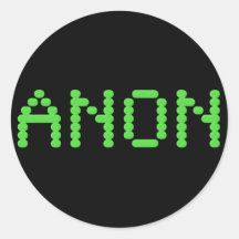 Anon preservar la libertad del Internet Pegatina Redonda