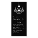 Años Nuevos bajo invitación de las luces (negro)