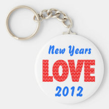 Años Nuevos de amor Llavero Personalizado