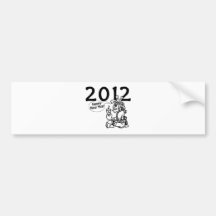 Años Nuevos mayas 2012 Pegatina De Parachoque