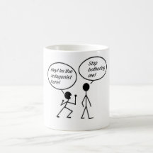 Antagonista Stickmen Tazas De Café