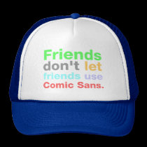 Anti-Cómico sin fuente gorras