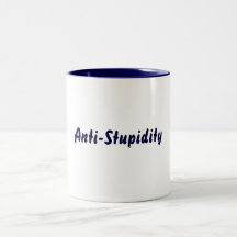 Anti-Estupidez Blue2 Tazas De Café