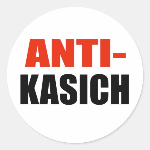 ANTI-KASICH PEGATINAS REDONDAS