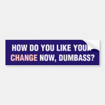 Anti-Obama Bumpersticker Etiqueta De Parachoque