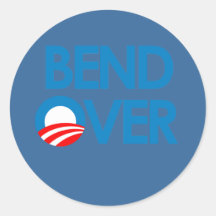 Anti-Obama - curva encima Etiquetas