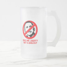 Anti-Obama - déme la libertad no un desalojo urgen Taza De Café