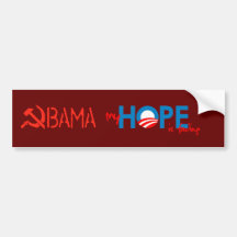 Anti-Obama - mi ESPERANZA se está descolorando Pegatina De Parachoque