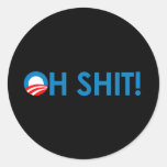 Anti-Obama - oh cagado Pegatina