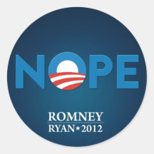 Anti-Obama Romney/pegatina 2012 de la etiqueta de 