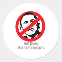 Anti-Obama - su propia economía pobre Etiqueta Redonda