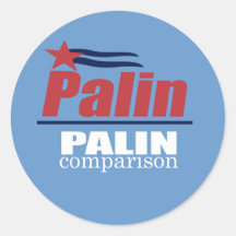 ANTI-PALIN - Comparación de Palin Pegatinas Redondas