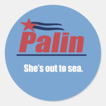 ANTI-PALIN - Ella está hacia fuera al mar Pegatinas