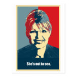 ANTI-PALIN - Ella está hacia fuera al mar Tarjeta Postal