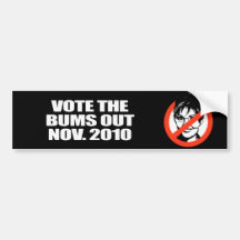 Anti-Palin -   vote los vagos hacia fuera Etiqueta De Parachoque