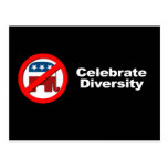 Anti-Republicano - celebre la diversidad Tarjeta Postal