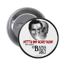 Anti-Romney reelija a OBAMA BIDEN 2012 pi político Pin