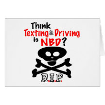 Anti-Texting mientras que conduce Tarjetón