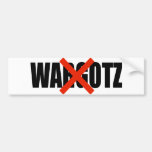 ANTI-WARGOTZ PEGATINA DE PARACHOQUE