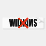 ANTI-WILLIAMS PEGATINA DE PARACHOQUE