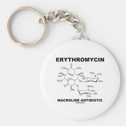 Antibiótico del macrólido de la eritromicina (molé llavero