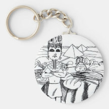 antigo del egito del mesa de COM del farao Llavero Personalizado