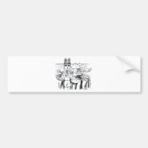 antigo del egito del mesa de COM del farao Pegatina De Parachoque