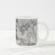 Antique art tazas