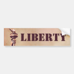Antorcha de la libertad pegatina de parachoque