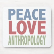 Antropología del amor de la paz alfombrilla de ratón