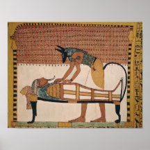 Anubis asiste a la momia de Sennedjem Impresiones