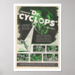 Anuncio 1940 de la película del Dr. Cyclops Posters