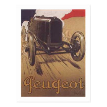 Anuncio 3 de Peugeot del vintage Tarjetas Postales