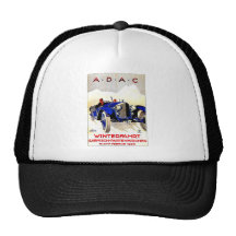 Anuncio alemán del automóvil del vintage del ~ de  gorros bordados