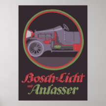 Anuncio alemán retro de 1913 piezas del coche posters