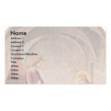 Anuncio con St Dominic por Fra Angelico Plantillas De Tarjetas De Visita
