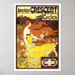 Anuncio de la bicicleta de Nouveau del arte del vi Impresiones