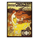 Anuncio de la bicicleta de Nouveau del arte del vi Tarjeta