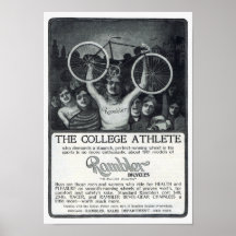 Anuncio de la bicicleta del Rambler circa 1901 Posters