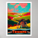 Anuncio de la bicicleta del vintage - bici en la l impresiones