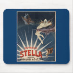 Anuncio de la gasolina de Stella del vintage Tapetes De Raton