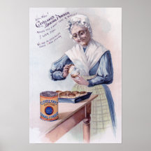 Anuncio de la levadura en polvo de Cleveland Poster