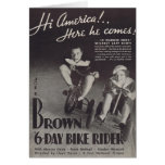 anuncio de seis días 1934 de la película del jinet tarjetón