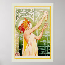 Anuncio del ajenjo posters