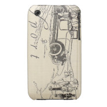 Anuncio del automóvil del vintage de la Scripps-Ca iPhone 3 Case-Mate Cárcasa