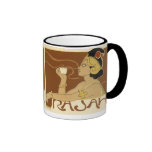 Anuncio del café del vintage de Rajah - taza