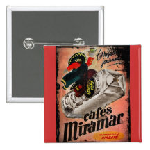 Anuncio del café del vintage para Miramar Pin