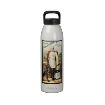 Anuncio del licor del vintage botella de agua reutilizable