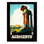 Anuncio del viaje del vintage de Agrigento Postales
